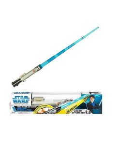 Hasbro Star Wars Синий световой меч Энакина из войны клонов (Пружинит) Clone Wars Anakin Skywalker Force Action Lightsaber